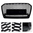 2016-2018 Audi A6 (C7) C7PA Facelift RS6 estilo grade frontal em malha de favo de mel preta