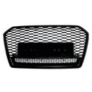 2016-2018 Audi A6 (C7) C7PA Facelift RS6 estilo grade frontal em malha de favo de mel preta