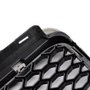 2008-2011 Audi A6 C6 Facelift Black Front Grille Honeycomb Grille Bumper