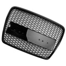 2008-2011 Audi A6 C6 Facelift Black Front Grille Honeycomb Grille Bumper