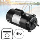 Poolpumpsmotor SP2615X20 UST1202 för Hayward Super Pump 2 HP med GO-KIT-3
