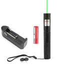 500 miles 532nm 303 grøn laser pointer synlig lysstråle lazer pen + 18650 + oplader