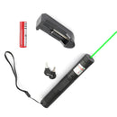 500 miles 532nm 303 grøn laser pointer synlig lysstråle lazer pen + 18650 + oplader