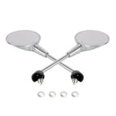 Juego de espejos M8 largos cromados para Vespa Primavera 50/125/150 Elettrica scooter CHR