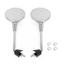 Juego de espejos M8 largos cromados para Vespa Primavera 50/125/150 Elettrica scooter CHR