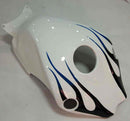 Kåper 2008-2011 Honda CBR 1000 RR Hvit &amp; Blå svart flamme generisk