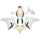 Fairings 2008-2011 Honda CBR 1000 RR White &amp; Gold Sport-Evo Racing Generic