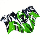 Carenagens 2007-2008 Kawasaki ZX6R ZX636 Verde Preto Prata Ninja ZX6R Racing Genérico