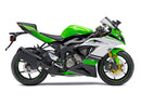 Carenagens 2013-2018 Plásticos Kawasaki ZX6R 636 Verde Branco Ninja Racing Genérico