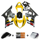 Carenagens amarelas para Suzuki GSXR 1000 2003-2004 &amp; GSXR preto genérico