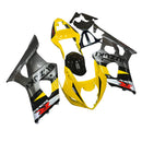 Carenagens amarelas para Suzuki GSXR 1000 2003-2004 &amp; GSXR preto genérico