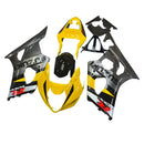 Carenagens amarelas para Suzuki GSXR 1000 2003-2004 &amp; GSXR preto genérico