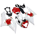 Carenados blancos para Suzuki GSXR 1000 2005-2006 &amp; Red Lucky Strike Racing Genérico