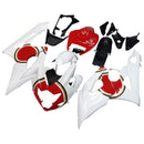 Carenados blancos para Suzuki GSXR 1000 2005-2006 &amp; Red Lucky Strike Racing Genérico