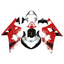 Fairings 2001-2003 Suzuki GSXR 600 Rød Sølv Sort GSXR Generisk