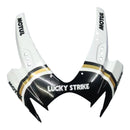 Fairings 2006-2007 Suzuki GSXR 600 750 Hvid Sort Lucky Strike Generisk