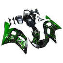 Carenagens pretas para Yamaha YZF-R6 1998-2002 &amp; Chama Verde R6 Genérico