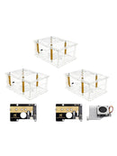 Adaptador Raspberry Pi 5 PCI-E, caixa adaptadora PCIe para M.2, cooler de caixa acrílica