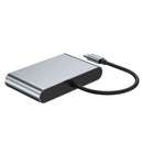 4 i 1 dokkingstasjon TYPE-C til RJ45 100M HDMI USB3.0 PD grensesnitthub