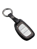 Capa de couro e silicone para chave de carro com fivela para Hyundai