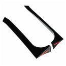 2008–2013 VW Golf MK6 GTI schwarz glänzend Paar Heckscheibe Seitenflügel Spoiler