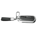Aluminum Alloy TPU Finish Silver Car Key Case Cover with Buckle for Mazda CX-4 CX-5