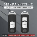 Aluminum Alloy TPU Finish Silver Car Key Case Cover with Buckle for Mazda CX-4 CX-5