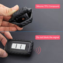 Capa de couro e silicone para chave de carro com fivela para Mitsubishi