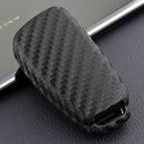 Capa para chave de carro em couro e silicone com fivela para Audi