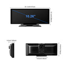 10,26"" Tragbares Bluetooth-Autonavigationssystem mit kabelloser CarPlay-Funktion und AHD-Kamera