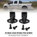 2x dørlåsbolter med skrue for Ford F150, F250, F350 (1999–2016), enkel eller dobbel kabin