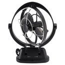 Boats & RV 12V/24V automatically regulating power saving fan black