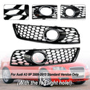 2009-2013 Audi A3 8P Honeycomb Front Bumper Fog Light Grille Grill Cover