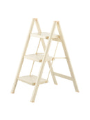 Step ladder, 3 levels, folding, aluminum, ladder, load capacity 150 kg