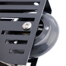 Sliding Ladder Hardware Kit 6.6FT Round Tube Rolling Library with Brake