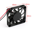 DC børsteløs køleventilator 12V 0,18A 6010s 60x60x10mm 2-benet CPU computerblæser