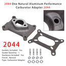 2044 A natural aluminum performance carburetor adapter 2044