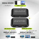 Typ-C zu HDMI+DP 1x2Laptop Splitter MST Zwei-Bildschirm-Display Ein Eingang Zwei Ausgänge