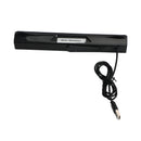 100 Hz kabelgebundene USB-Computerlautsprecher Stereo-Soundbar für PC und Laptop, Schwarz