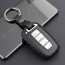 Capa de couro e silicone para chave de carro com fivela para Hyundai Old Smart