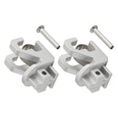 2 pieces of aluminum roof rafter brackets, satin finish, for Dometic SUNCHASER II awning