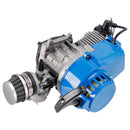 49cc Complete Engine for Mini Moto, Pocket ATV, Quad, Buggy, Dirt Bike, Pit Bike, Blue