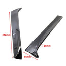 2013–2017 VW Golf 7 Variant Wagon schwarz glänzend Paar Heckscheibe Seitenflügel Spoiler