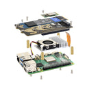 Raspberry Pi 5 PCIe Dual Channel Rotary Board NVME Protocol Dual M.2 harddisk