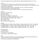 1990-1993 MAZDA B2200 2.2 l 2184 CC L4 SOHC, (8 valves), engine code “F2G”, mechanical cylinder head type F80210225A