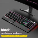 K1000 Mechanische Tastatur, kabelgebunden, 104 Tasten, rote Schalter, Chroma RGB, Handballenauflage