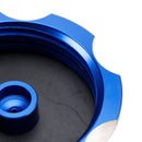 CNC bearbejdet tankdæksel med udluftning, blå, til Suzuki DRZ 125, RMZ 250, DRZ LTZ 250, 400, LTR450
