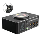 Carregador rápido 140W Carregador inteligente PD100W para notebook multiportas USB Reino Unido