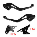 Neuer kurzer Kupplungs- und Bremshebel passend für DAYTONA 955i, SRINT ST und TT600, Schwarz