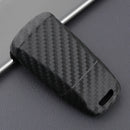 Capa para chave de carro em couro e silicone com fivela para Audi